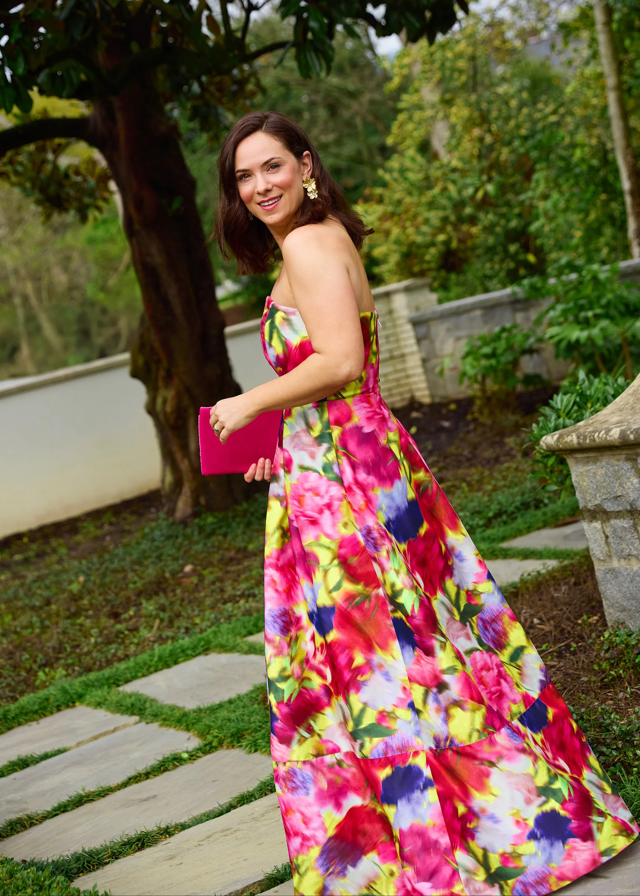 Catherine Gown Art Bloom Dupioni | Abbey Glass