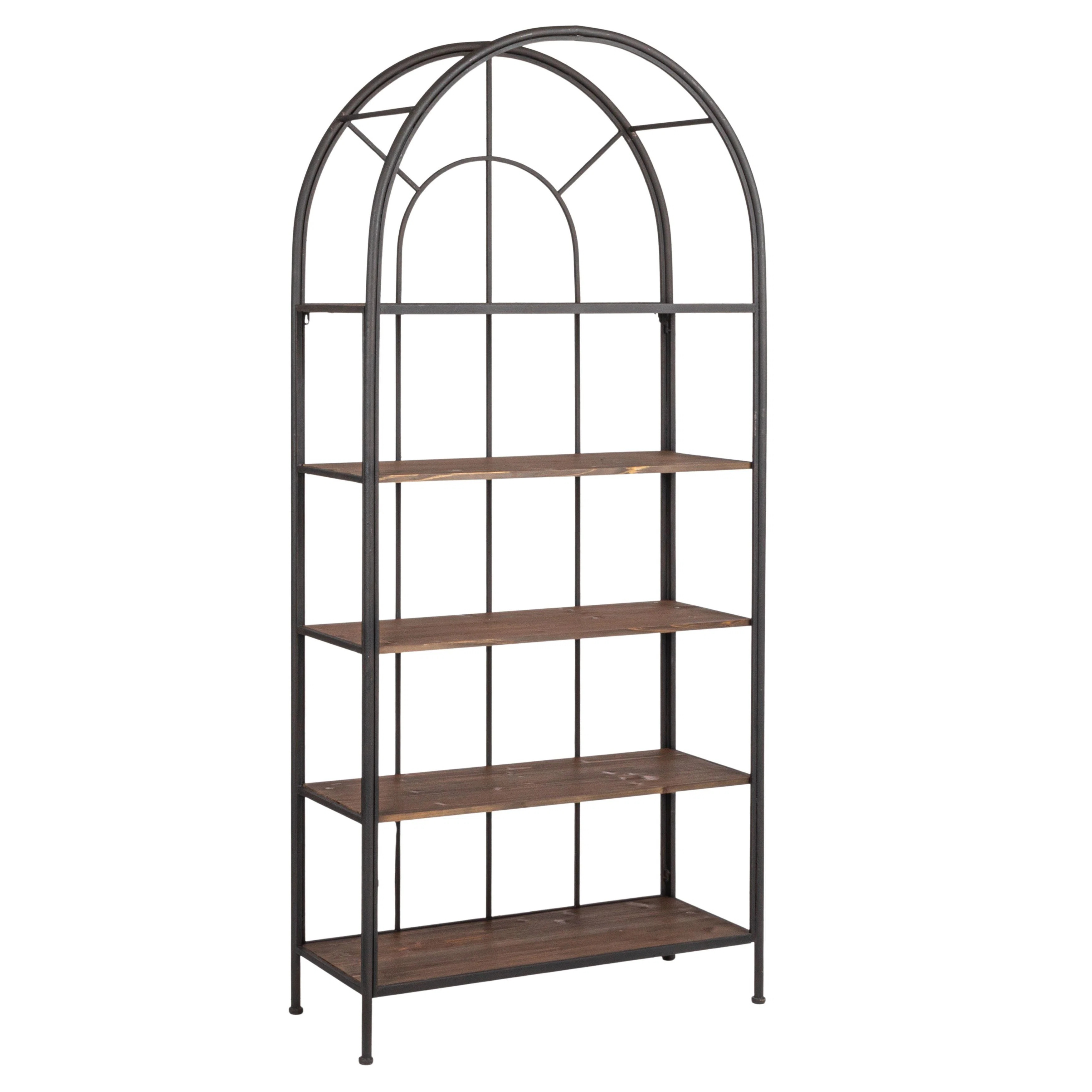 17 Stories Saito 37" Stainless Steel Standard Bookcases & Reviews | Wayfair | Wayfair North America