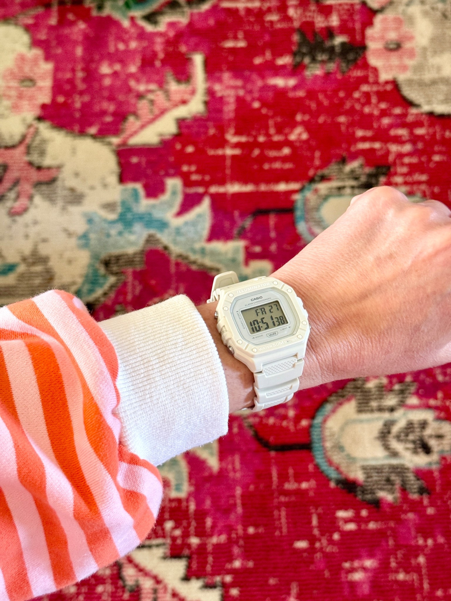 Fave sporty watch, love the light color! 

#LTKActive #LTKSaleAlert #LTKootd