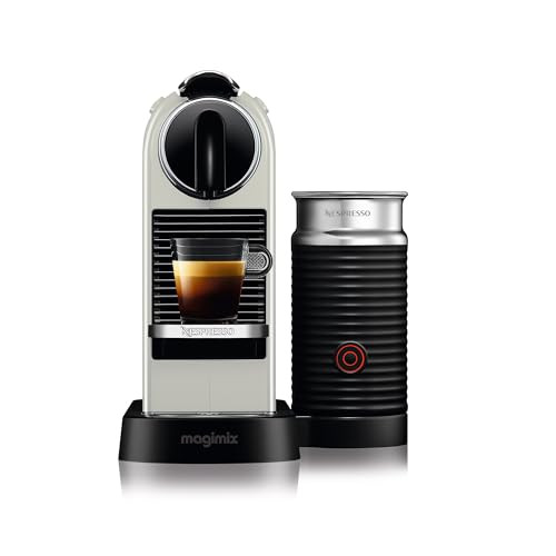 Nespresso Citiz Coffee Machine with Aeroccino Milk Frother by De'Longhi for Original Coffee Pods, Latte, Cappuccino, Espresso, Starter Capsule Set Included, EN267.WAE, White | Amazon (UK)