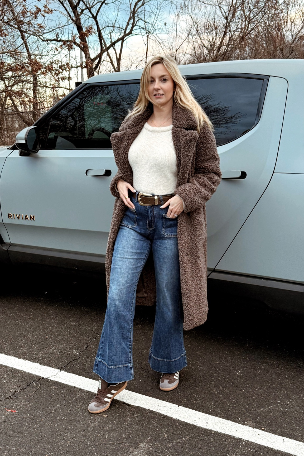 My favorite winter purchase: teddy bear coat 🧥 warm and cute! Every time I wear I get so many compliments! 

Winter coat, adidas samba, brown coat, winter ootd, winter fashion 

#LTKShoeCrush #LTKStyleTip #LTKSeasonal