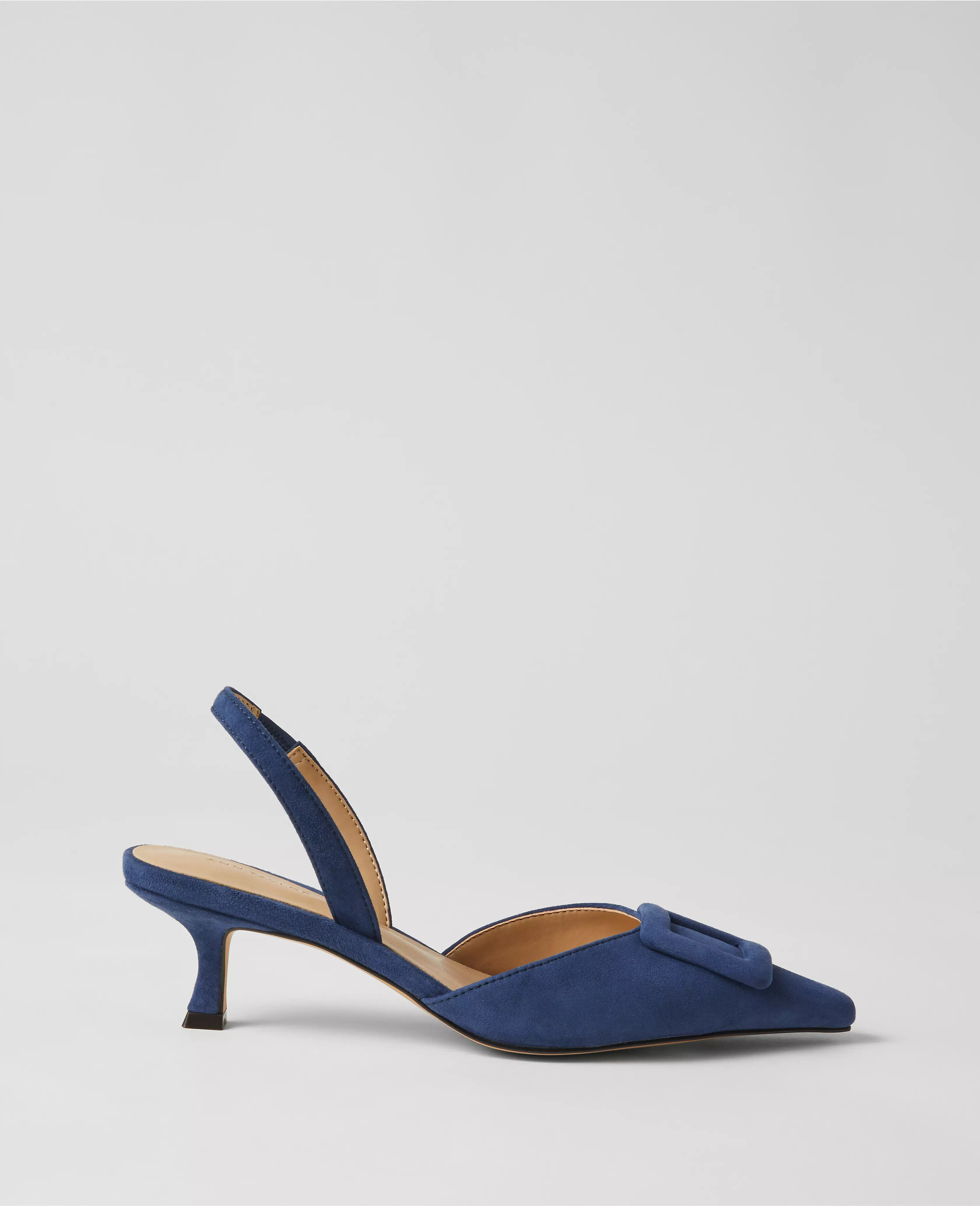 Suede Buckle Slingback Pump | Ann Taylor