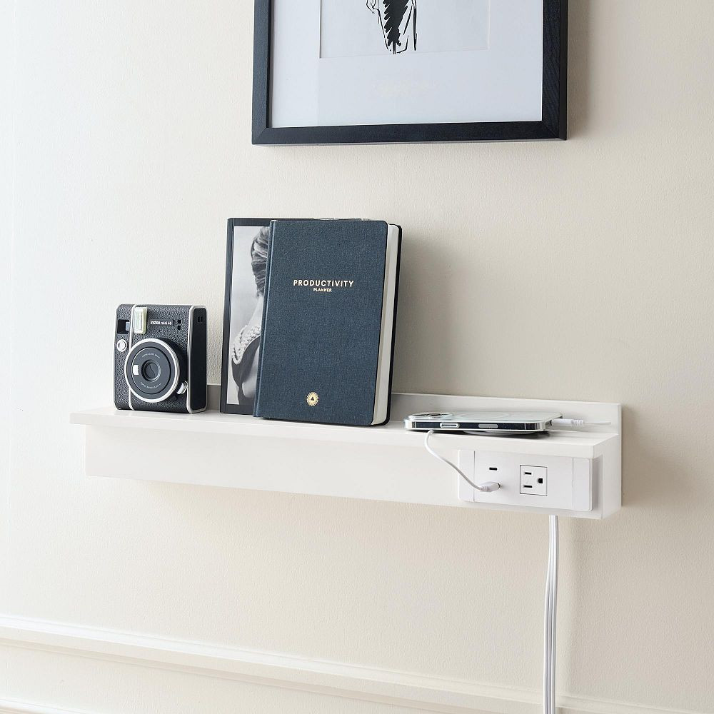 No Nails Plug-In Charging Ledge (24") | Pottery Barn Teen