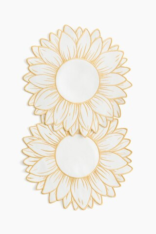 H & M - 2-Pack Water-Repellent Placemats - Yellow | H&M (US + CA)