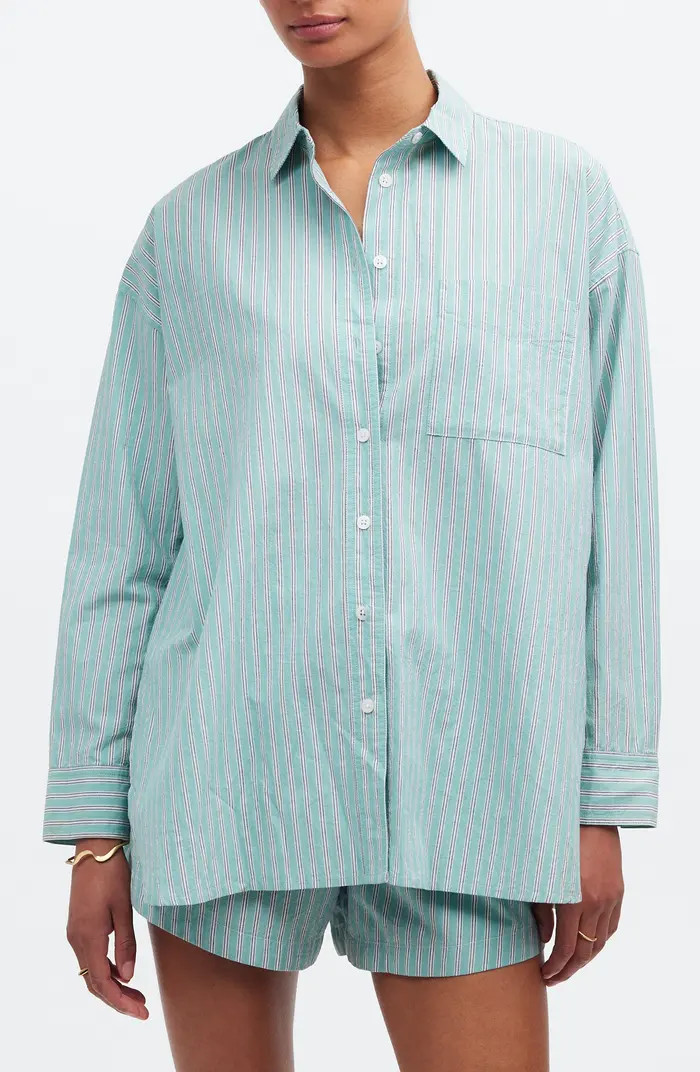 The Stripe Signature Poplin Oversize Shirt | Nordstrom Rack