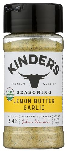 KINDERS Organic Lemon Butter Garlic Seasoning, 3.3 OZ | Amazon (US)