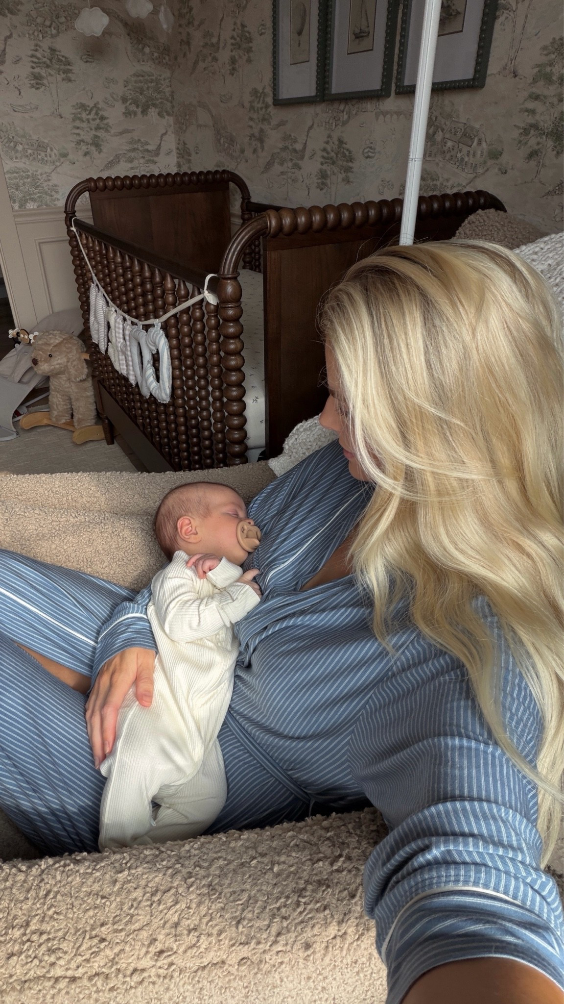 SIZE: med in PJs & robe! #kathleenpost Newborn baby, newborn lifestyle, postpartum, baby nursery

#LTKmomlife #LTKBaby