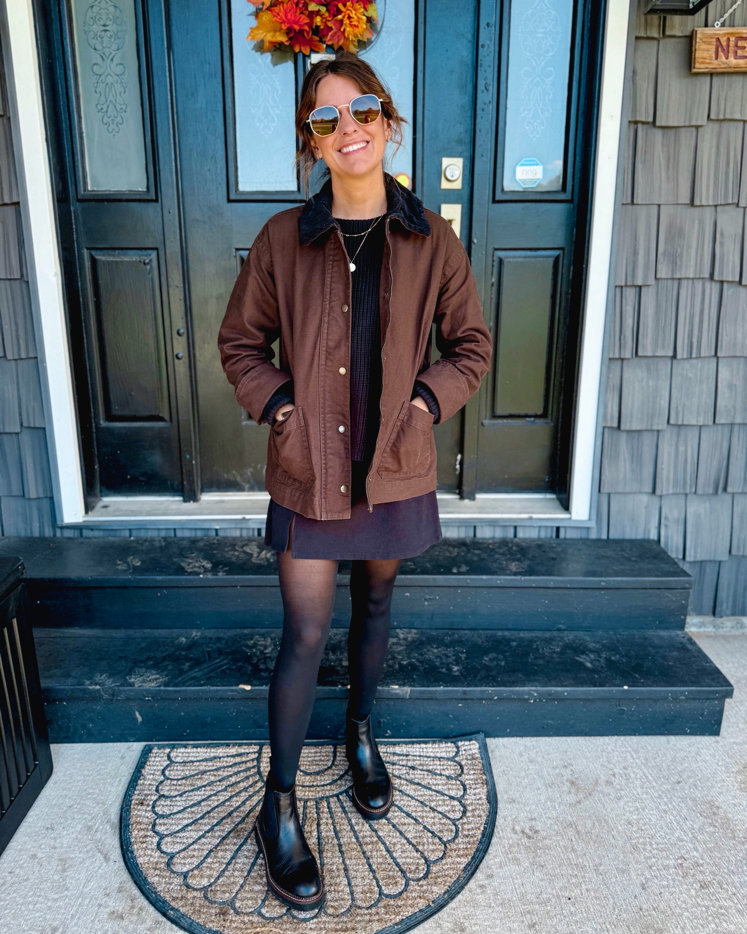 Comfy and cute Fall outfit🤎🖤

Wearing small in my sweater, xs in my jacket (from last year so I linked similar!), my skort is older so I linked similar ones. My boots are size 6.5. My tights are great—I’ve had for 3 years and no rips or tears!



#LTKSeasonal #LTKFindsUnder100 #LTKPetite