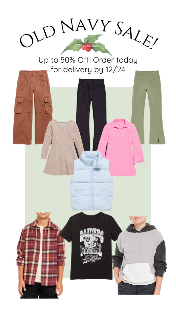Christmas is the perfect excuse to revamp your kids' wardrobe. With items as low as $10, you can't beat these deals. Order today for delivery by Christmas!  

 #LTKGiftGuide #LTKSaleAlert #LTKKids