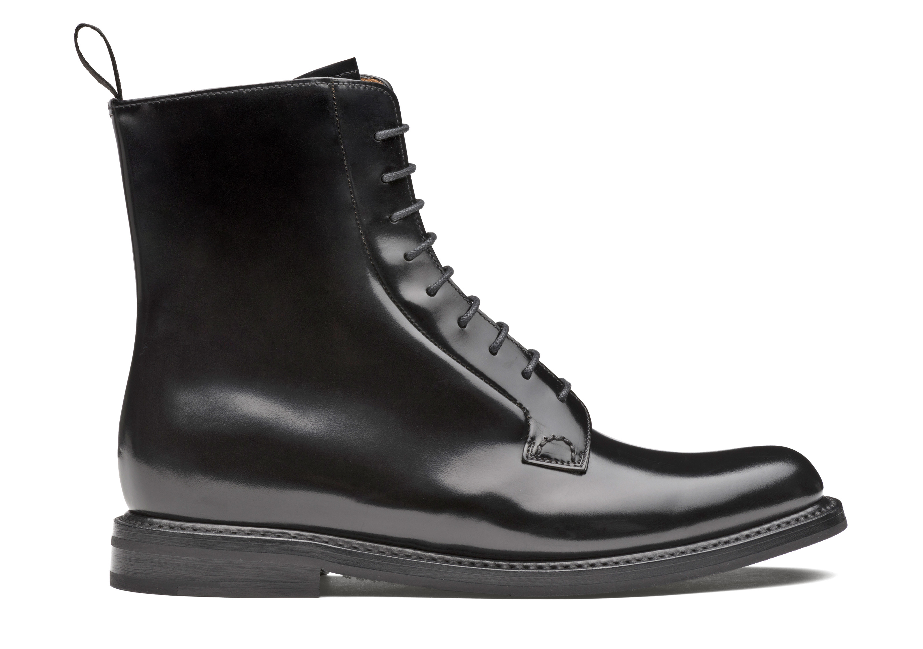 Alexandra Polished Binder Lace Up Boot Black | Church's Footwear UK