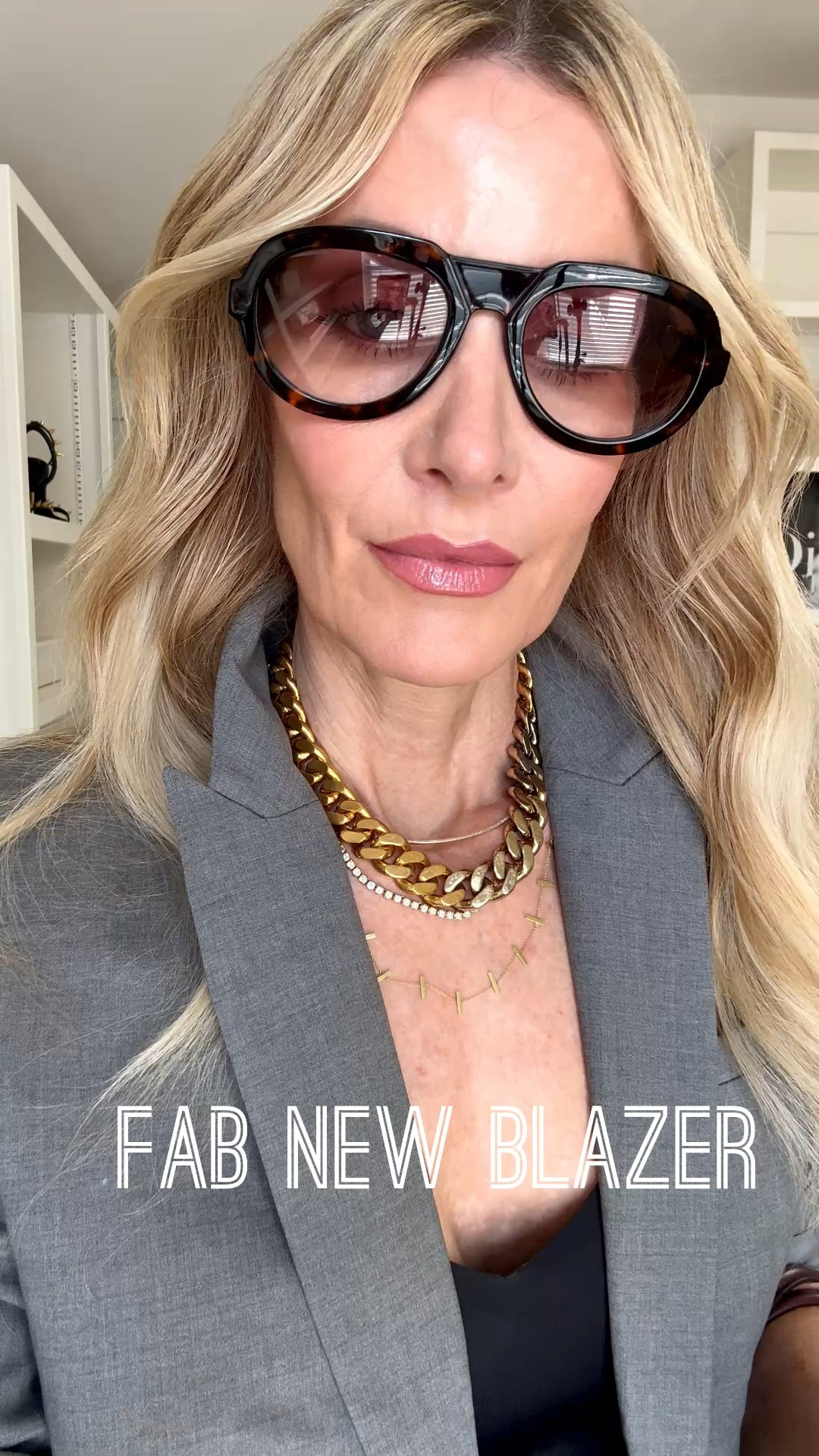 The coolest new Quince blazer for fall! The tailored gray silhouette and contrasting collar make it feel modern, elevated, and far more expensive than it is. I’m wearing an XS in the blazer and a size 24 in the denim. #LTKOver40 #LTKFallStyle #LTKWorkwear 

 #LTKootd #LTKSeasonal #LTKOver40