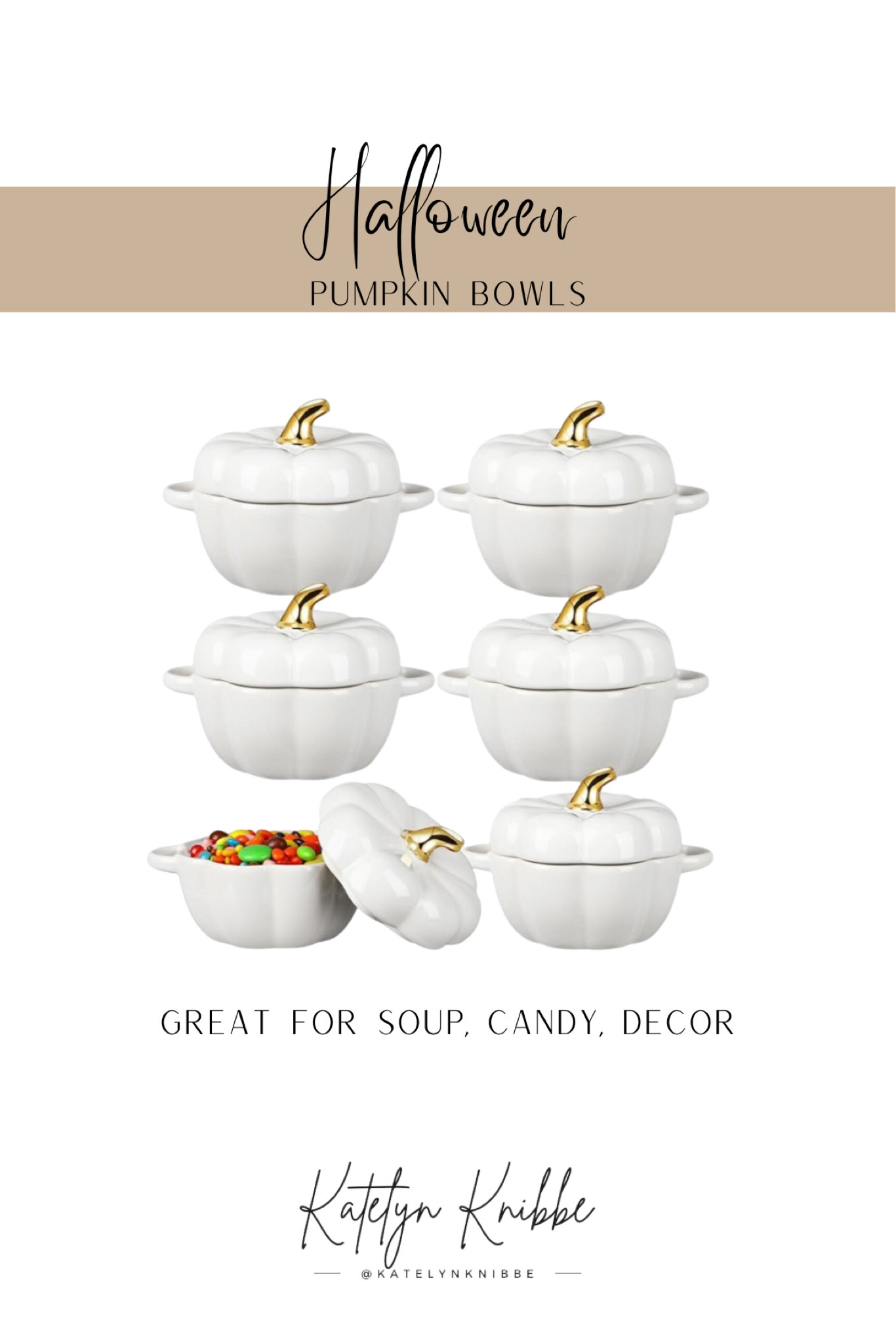 Pumpkin bowls great for soups, candy or keeping out for kitchen Halloween decor. Comes in set of 6, available in multiple colors. 🎃

#LTKHome #LTKFallSale #LTKSeasonal