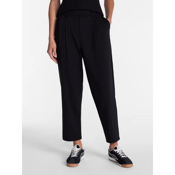Avia Women's and Women's Plus Tapered Interlock Trousers, 27" Inseam, Sizes XS-4X | Walmart (US)