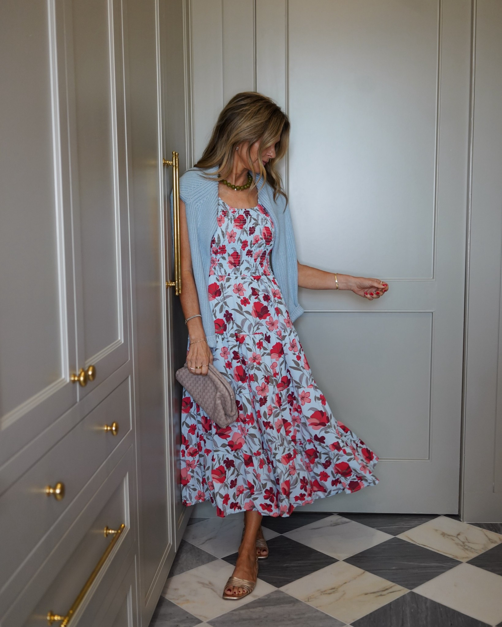 Beautiful dress under $40.  Love for wedding guest, garden party or vacation. Bodice is all shearing, bra friendly and doesn’t wrinkle easily. 
I’m 5’6"

#LTKParties #LTKOver40 #LTKFindsUnder50