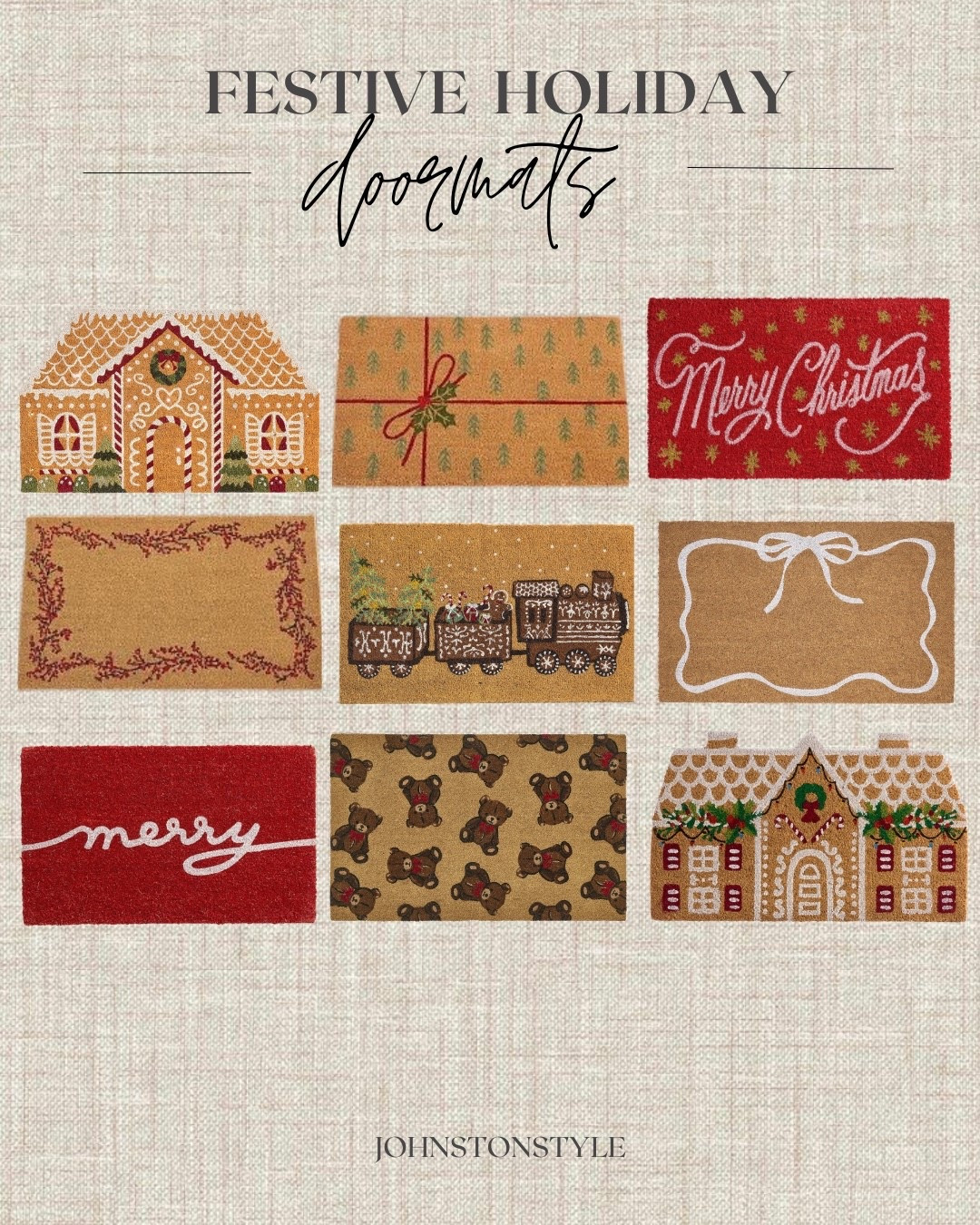 Festive Holiday Doormats! The perfect way to welcome your guests! ❤️

#LTKSeasonal #LTKHoliday #LTKHome