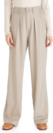 Madewell Lanie Pleat Front Straight Leg Pants | Nordstrom | Nordstrom