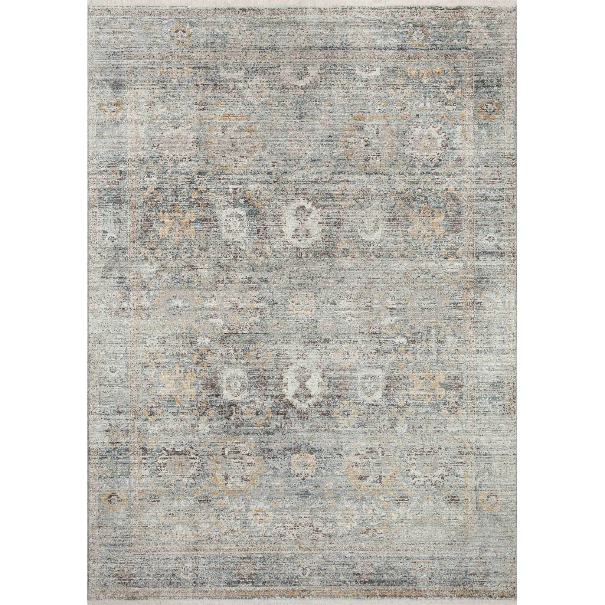 Bonney Oriental Area Rug in Teal/Gold | Wayfair North America