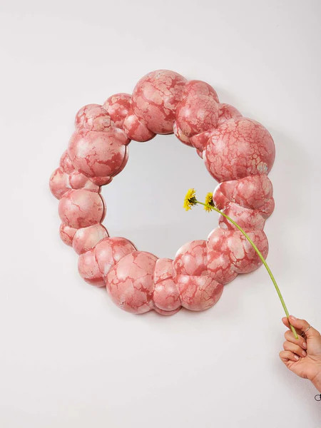 Bubble Mirror in Pink Red | Coming Soon