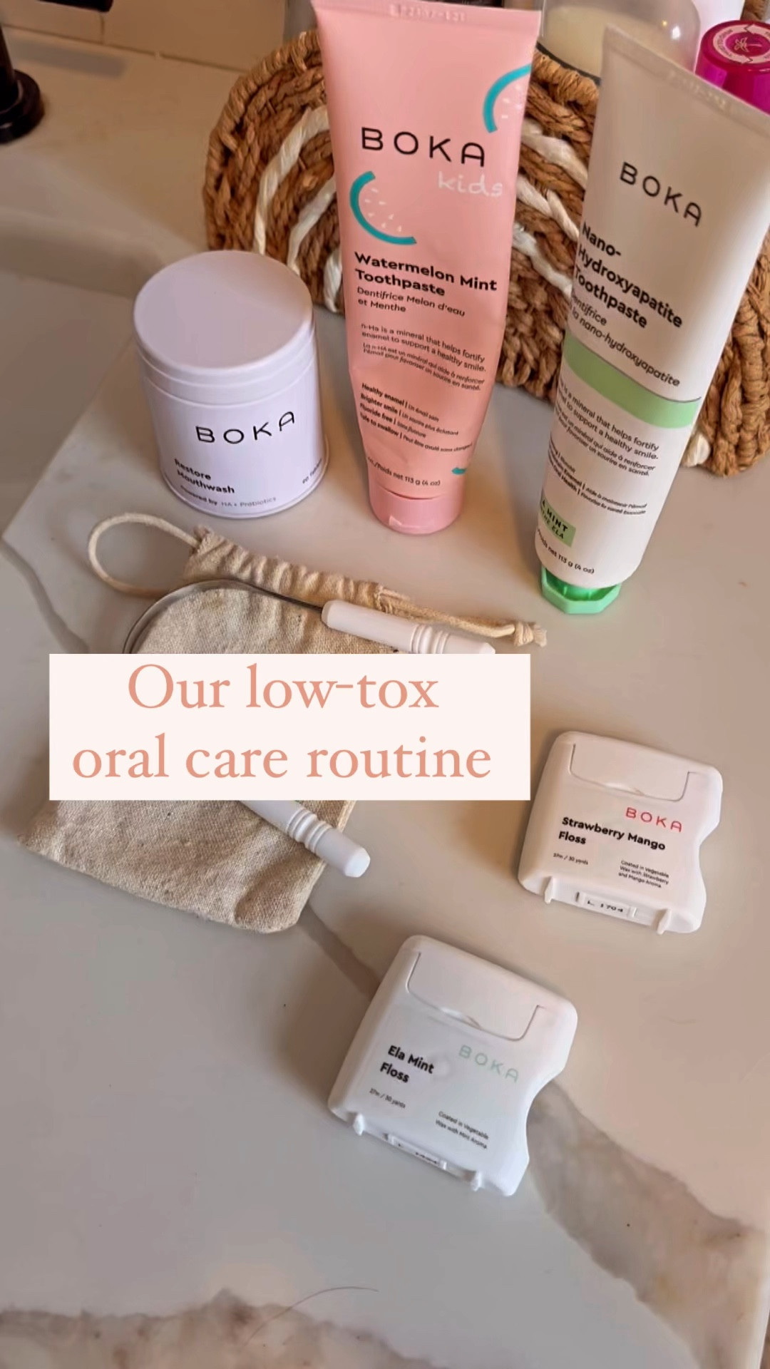 Your mouth deserves better. 🦷✨ Did you know most toothpaste is loaded with sulfates, artificial sweeteners, and fluoride that can mess with your gut and hormones? No thanks. 🙅‍♀️ That’s why we’ve been using Boka—it’s hydroxyapatite-based (aka actually good for your enamel) and free of all the junk. Sharing our low-tox oral care faves because clean swaps should start where it matters most! 🪥

#LTKcleanbeauty #LTKwellness #LTKfamily #NonToxicLiving #LowToxLife