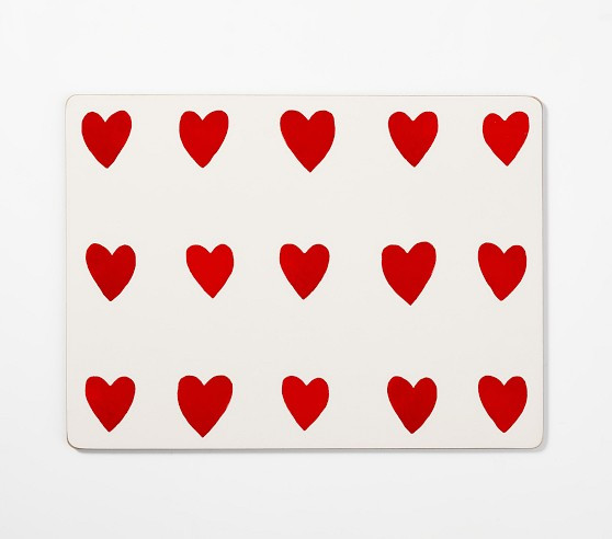 Love Bug Hearts Cork Placemat | Pottery Barn Kids