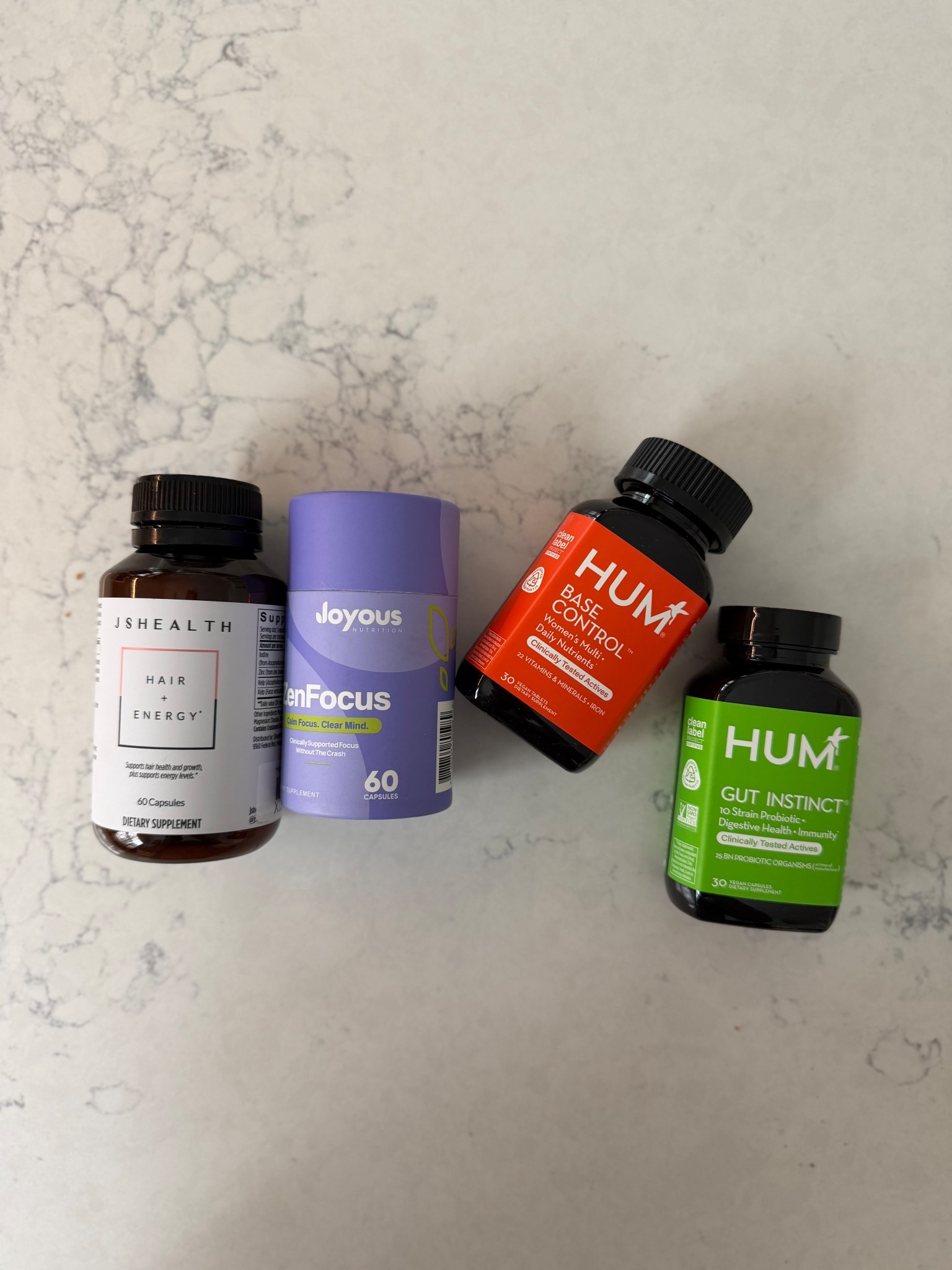 My current supplement line up!

The JS Health vitamins have noticeably helped with hair regrowth! 🙌🏻

I love the Hum Nutrition are RD formulated and they are a woman-owned business! Plus they are clean label certified and sustainable 👏🏻 

And the Joyous Nutrition ZenFocus supplement is new to me, but as a busy mom I need all the help I can get in the focus department!

#LTKmorningroutine #LTKmomlife #LTKselfcare