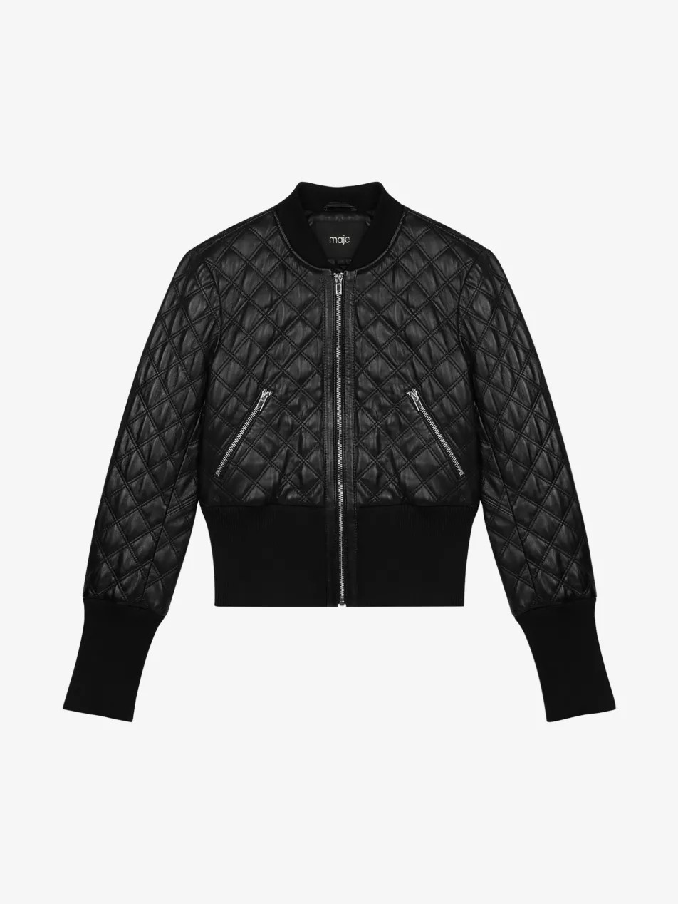 Bimat quilted leather bomber jacket | Selfridges