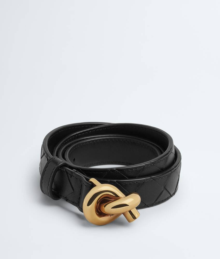 Women's Knot Belt in Black | Bottega Veneta US | Bottega Veneta