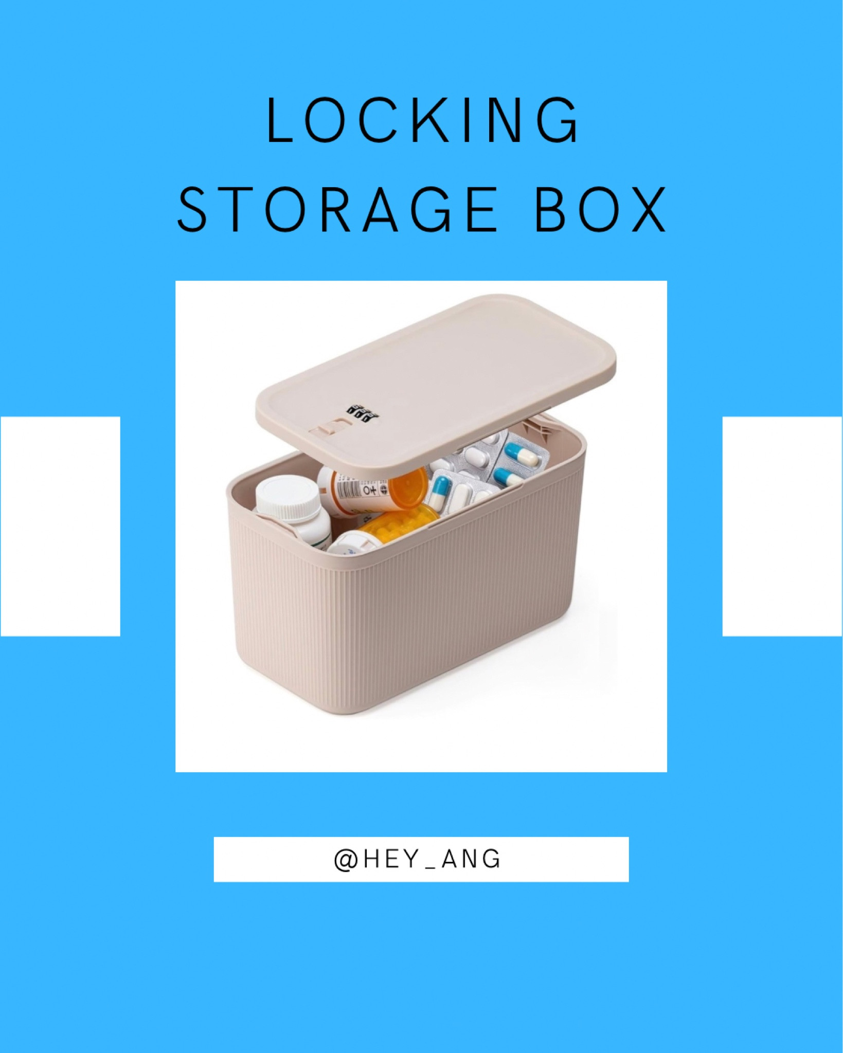 This locking storage box is a great find. You can use these for keeping your important items safe. A good idea for medicines too. Comes in other colors. 

#LTKHome