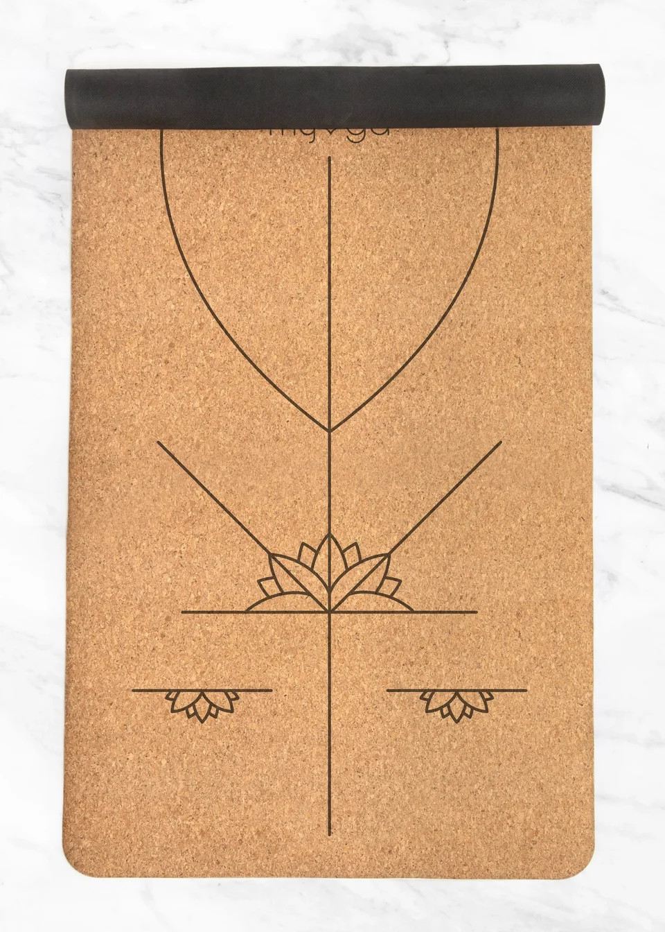 Myga Extra Large Cork Alignment Yoga Mat - One Size | Matalan (UK)