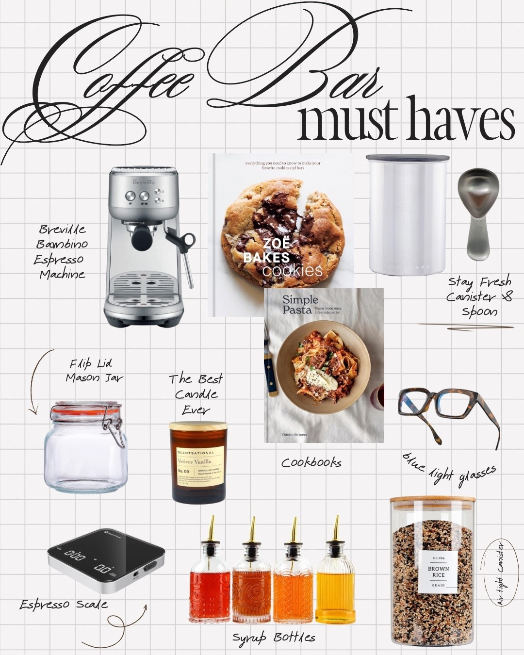I’ve finally master the perfect cute but functional coffee bar for my kitchen. I’ve had a coffee bar for as long as I can remember, even in my dorm room as a freshman in collage. As my at home coffee skills and preferences grow, my set up does as well. I’ve been rocking with this bar for a year, and I think it finally perfect for me! I am still working on my coffee cabinet but that’s a different story for a different day 🤣 

Let me know if you have any of these items, and if you like them! 

More to come on the supplies stuffed in my cabinet 😆 

#LTKfoodie #LTKmorningroutine #LTKHome