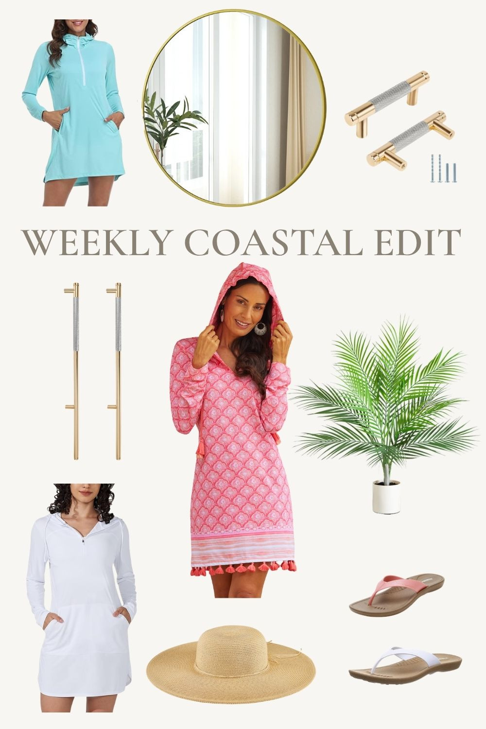 This Week’s Coastal Edit — Easy & Elevated. Swimsuit cover ups that you can wear to lunch and coastal bathroom refresh ideas. Get ready for swimsuit season with these bathing suit cover ups with UPF 50+. Spring is a great time for a bathroom refresh. See photos and learn more on my blog including how to raise a short bathroom vanity to a comfortable modern height. DressingArtist.com. Explore spring pieces below and save your favorites. New edit every Thursday.

#swimsuitcoverup #spring2026 #bathroomremodel #coastalbathroom 

 #LTKOver40 #LTKHome #LTKSwim