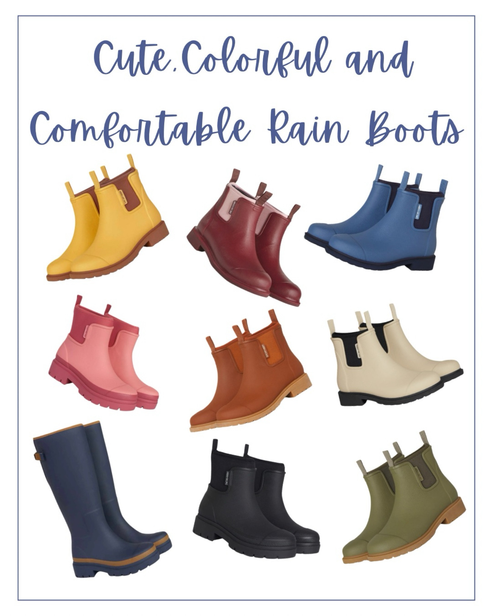 Cute, colorful, comfortable and always complimented!!! These are my favorite rain boots that I love getting to wear! (And they make the most adorable kids boots too!) ☔️ 

#LTKStyleTip #LTKFamily #LTKShoeCrush