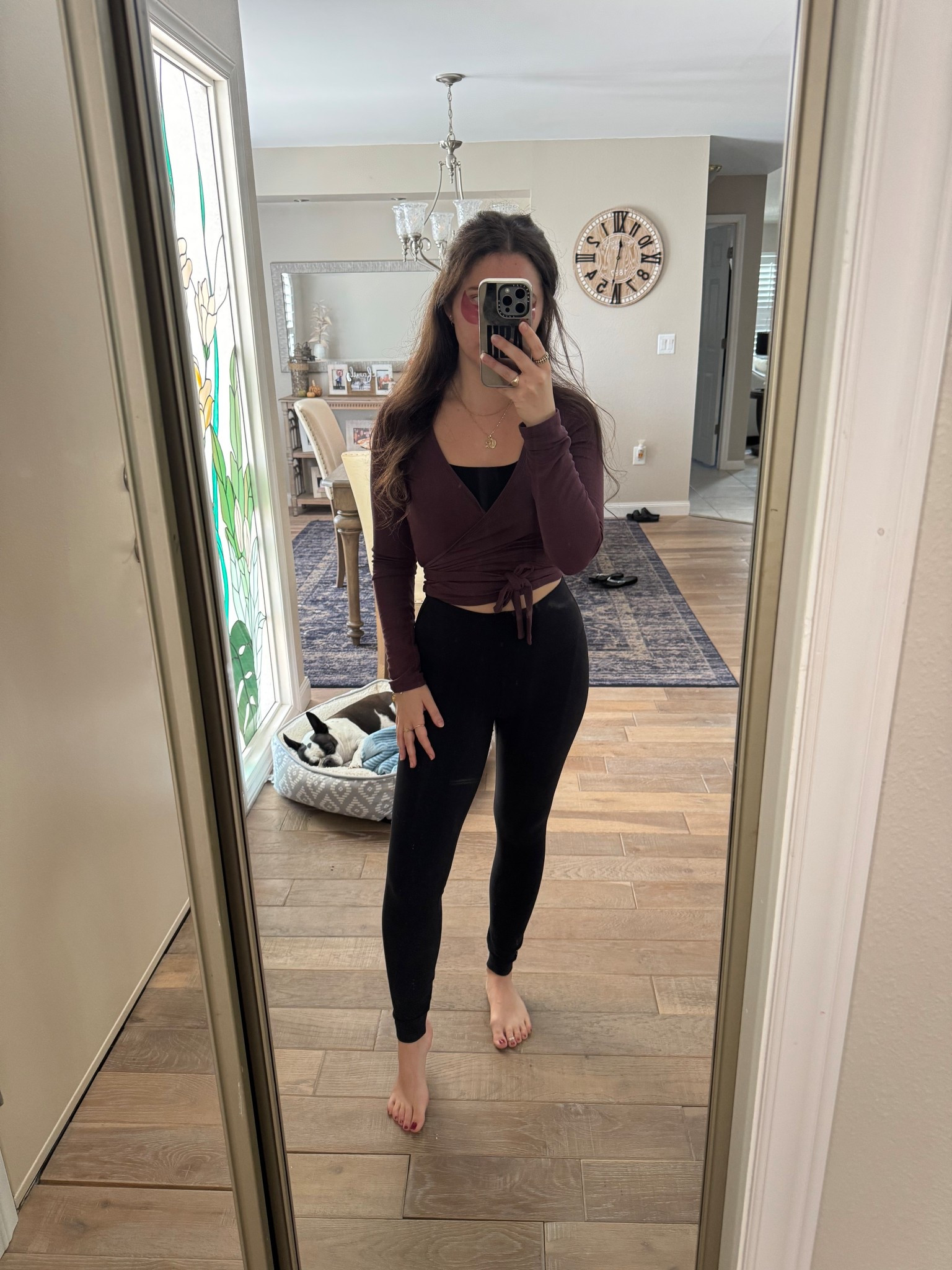 Pilates wrap top outfit ootd 

#LTKActive #LTKGiftGuide #LTKSeasonal