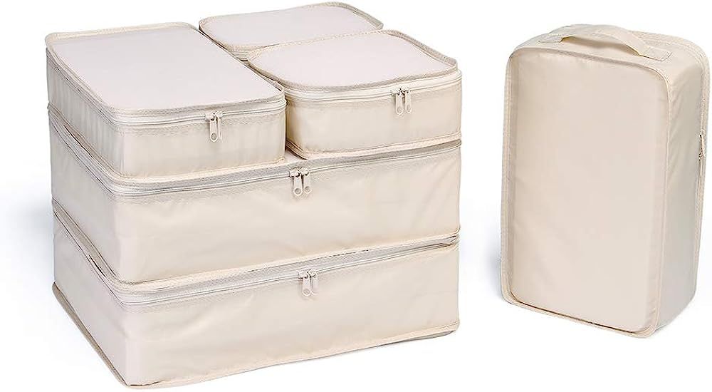 JJ POWER Travel Packing Cubes, Luggage Organizers with Shoe Bag | Amazon (US)
