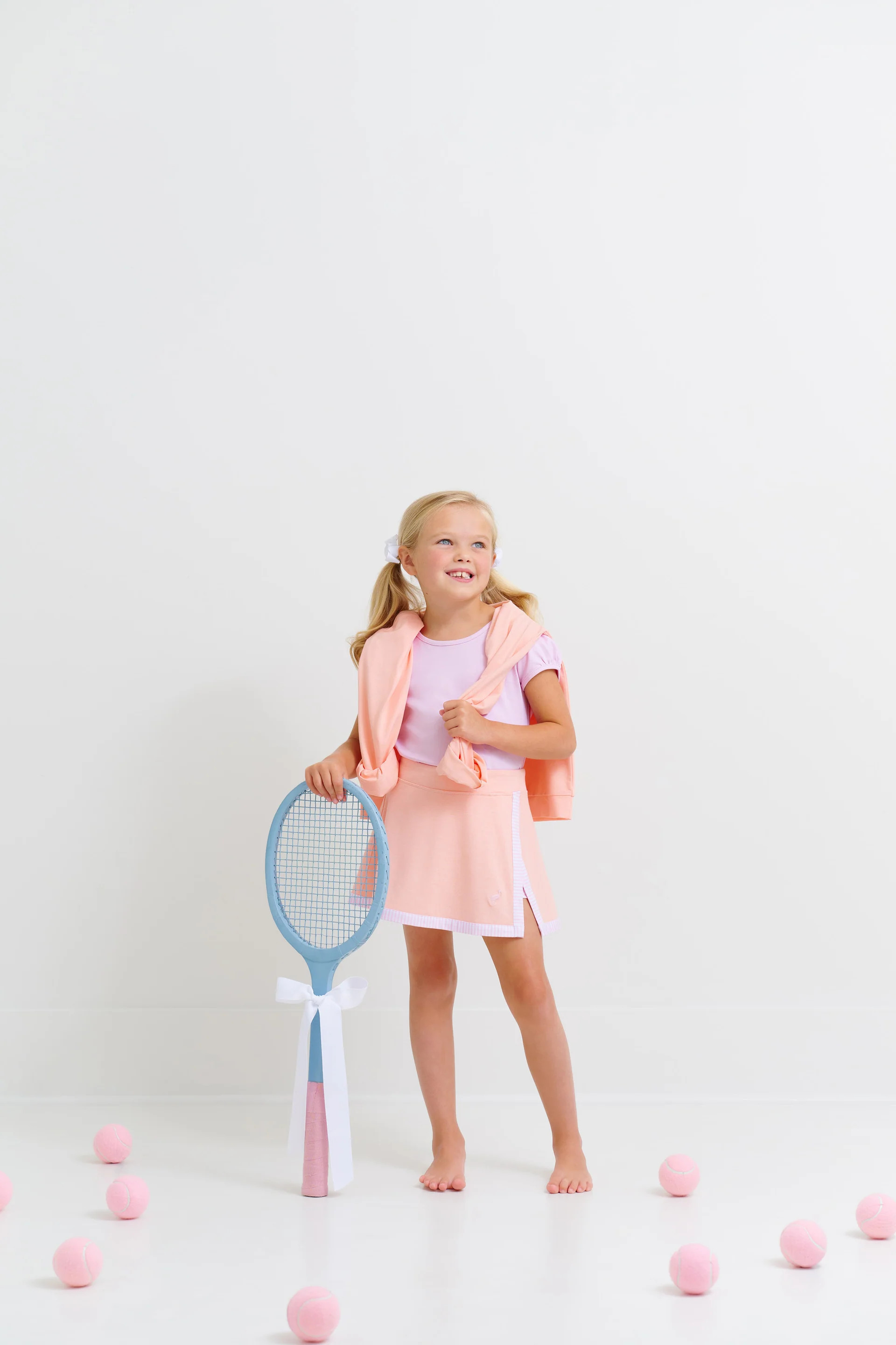 Prepletic™ Hayword Half-Zip - Pompano Peach with Palm Beach Pink Stork | The Beaufort Bonnet Company