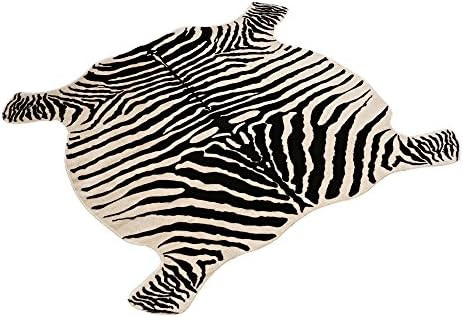 townssilk Area Rug Faux Zebra Print Rug 4.3x4.7 Feet Rug/Mat/Carpets for Home | Amazon (US)