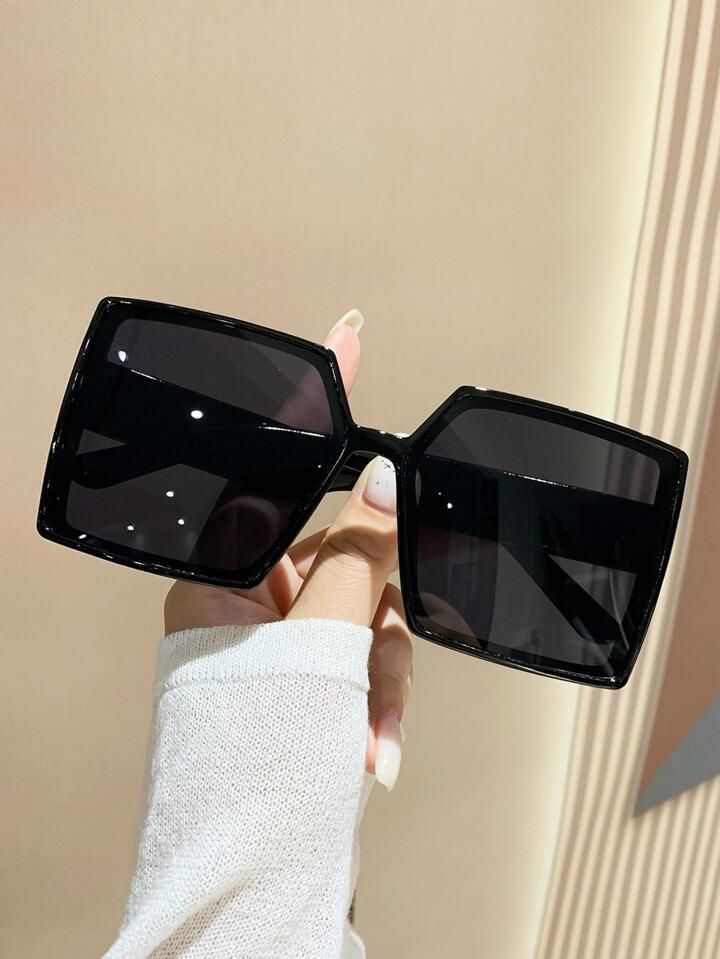 1pair Women Square Frame Sunglasses | SHEIN