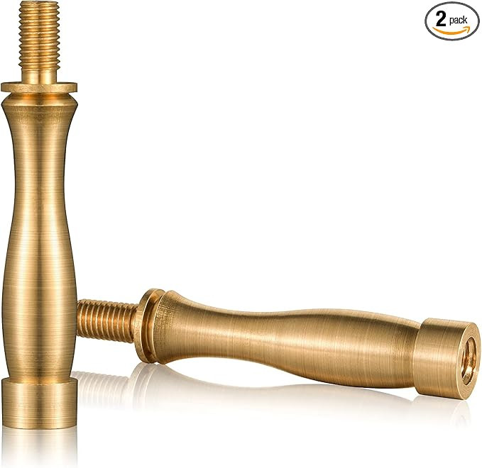 Canomo 2 Inch Polished Brass Finish Lamp Finial Risers Lamp Finial Extender For Washer Type Lamp ... | Amazon (US)