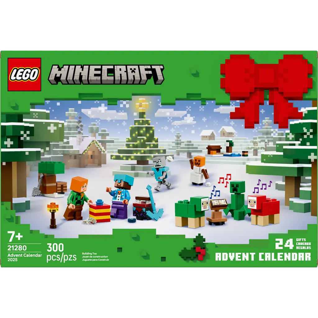 LEGO® 7+ Minecraft® Advent Calendar 2025 - 21280 in Multi Green at Nordstrom | Nordstrom