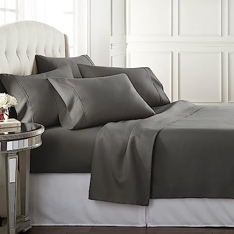 Amazon.com: Danjor Linens Queen Size Bed Sheets Set - 1800 Series 6 Piece Bedding Sheet & Pillowc... | Amazon (US)