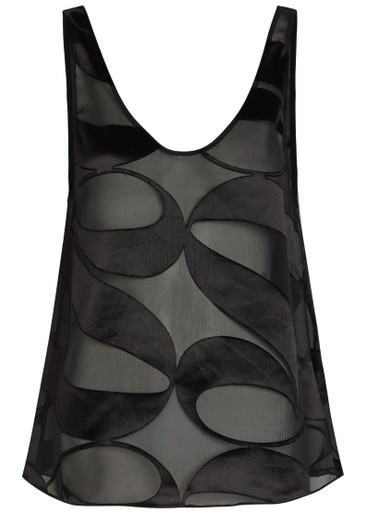 Mira devor\u00e9 georgette top | Harvey Nichols
