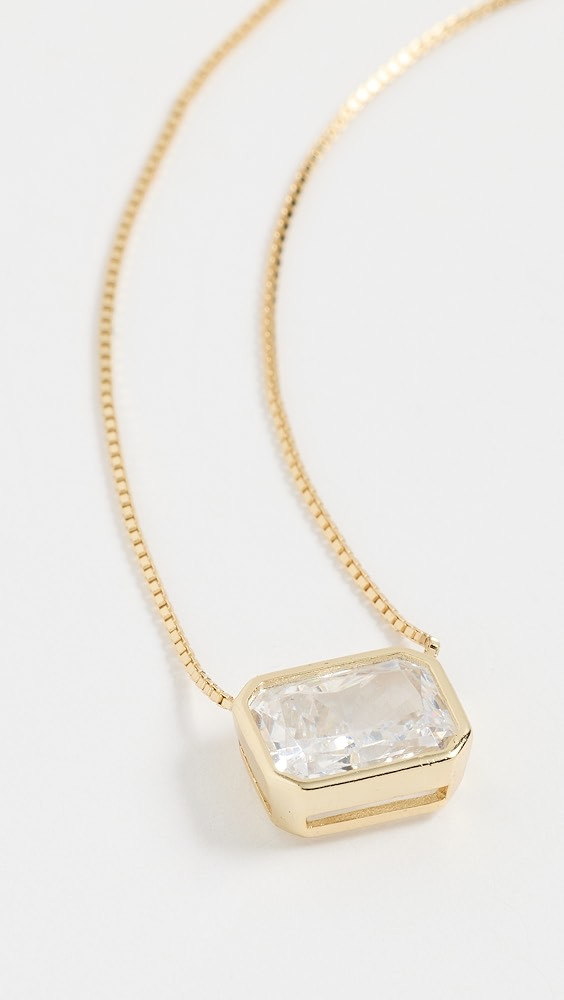 Emerald Baguette Necklace | Shopbop