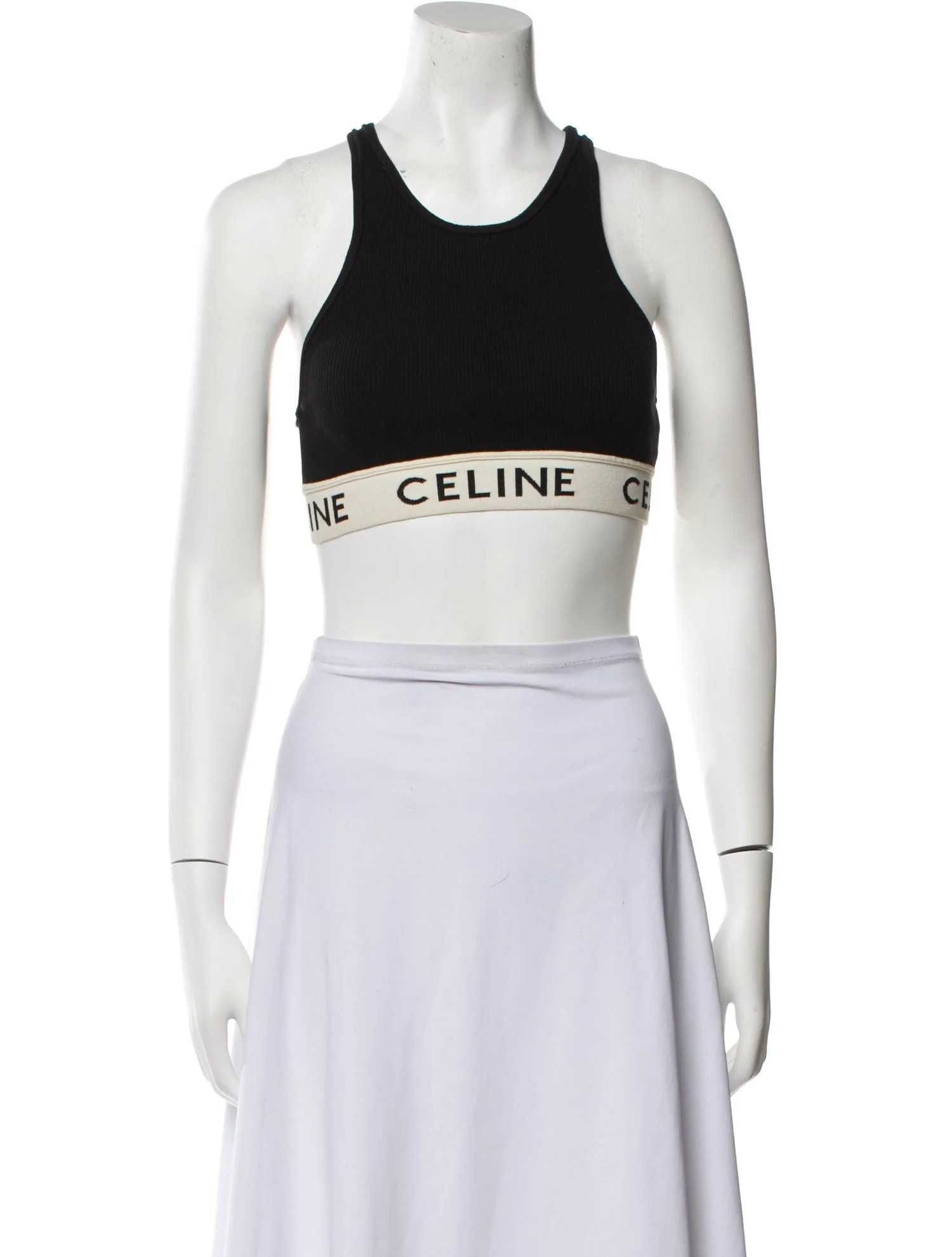 Graphic Print Crew Neck Crop Top | The RealReal