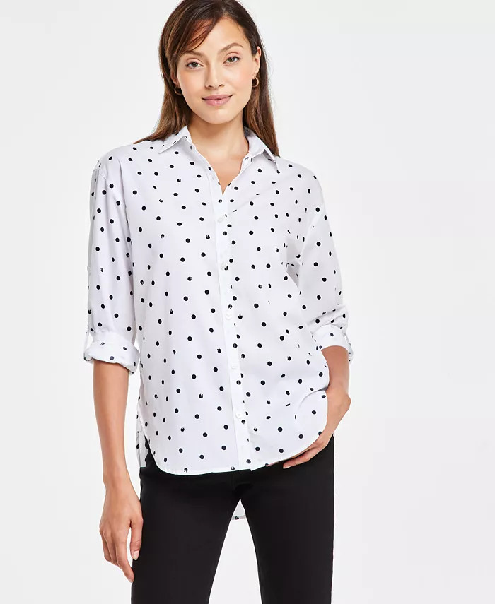 Gloria Vanderbilt Women's Amanda Button-Front Shirt - Macy's | Macys (US)