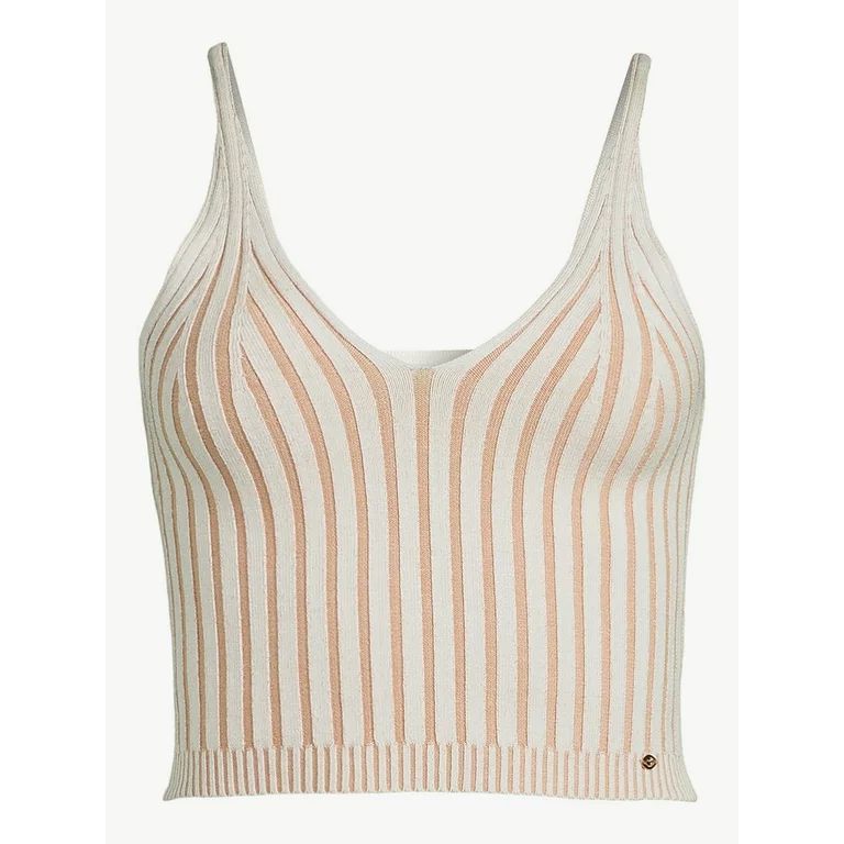 Sofia Intimates by Sofia Vergara Women's Cropped Ribbed Tank | Walmart (US)