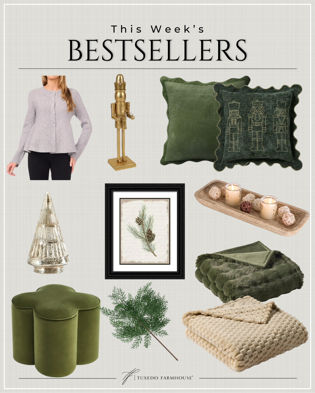 This Week's Bestsellers

Which one was your favorite this week?

Seasonal, home decor, winter, accent chairs, rugs, wall art, frames, pillows, lamps, baskets, candles, books, coffee tables, ottomans, trays, bowls, consoles, accent tables 

 #LTKHoliday #LTKSeasonal #LTKHome