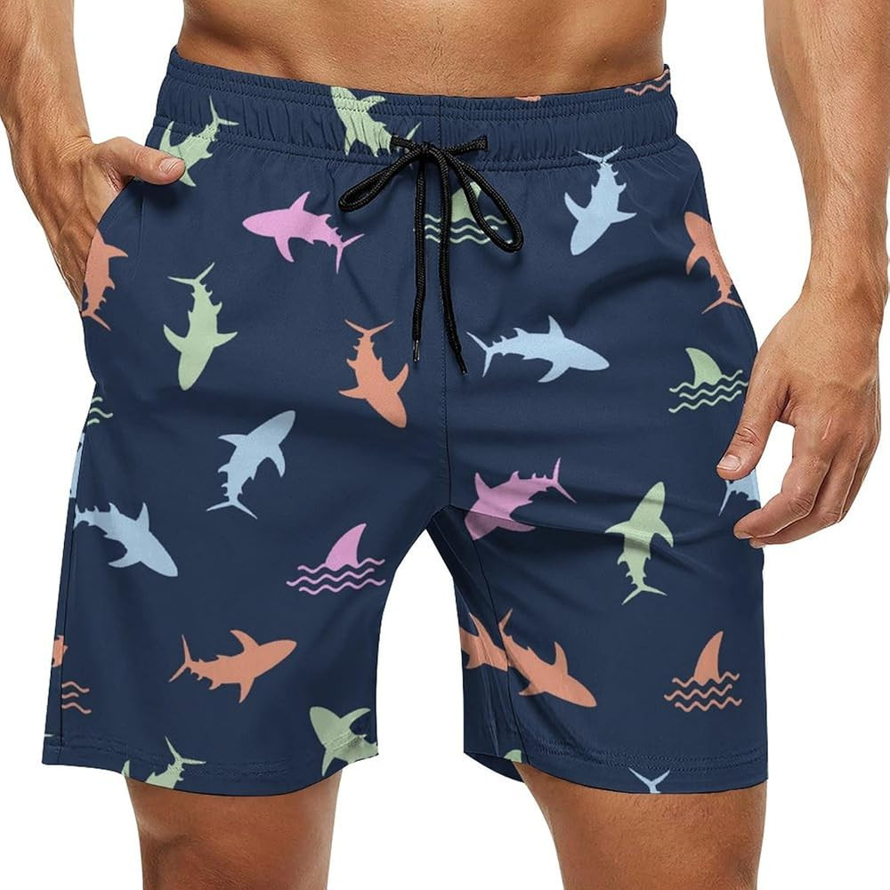 Palm Palmetto Men's Summer Beach Shorts, Athletic Trunks | Amazon (US)