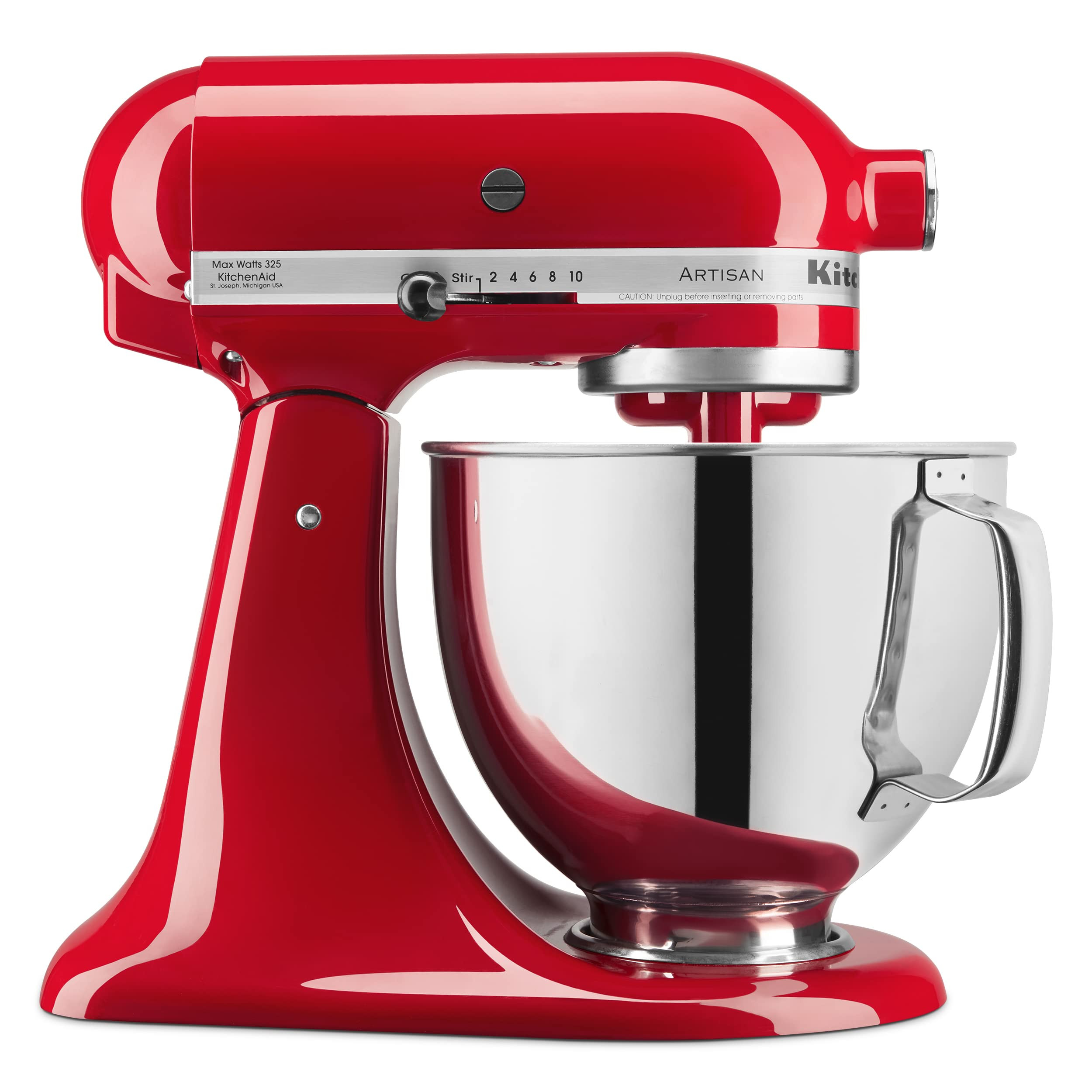 KitchenAid Artisan Series 5 Quart Tilt Head Stand Mixer with Pouring Shield KSM150PS, Passion Red | Amazon (US)