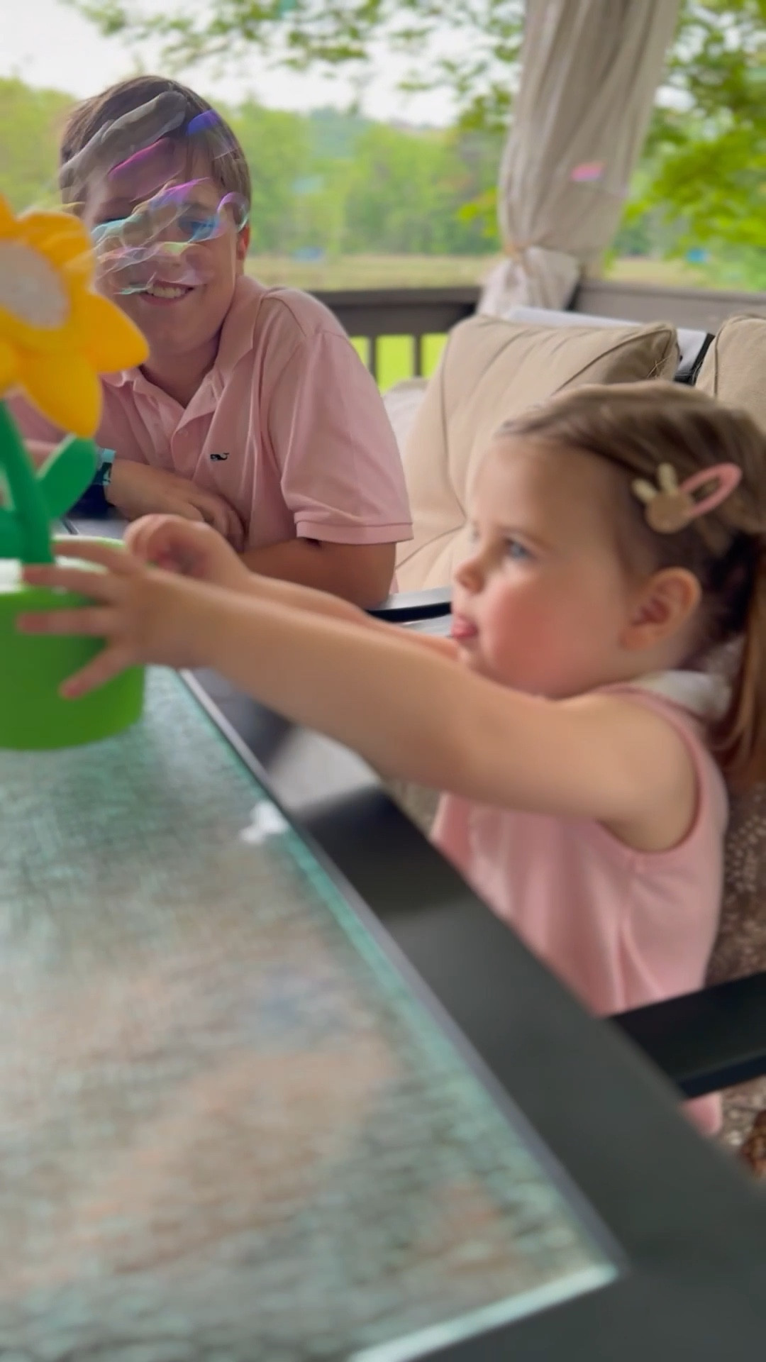 This sunflower bubble blower will be a summer staple at our house! It blows so many bubbles and is easy for my two year old to turn on and off by herself. 🌻

The easiest $10 you’ll ever spend. If I were planning a summer/pool party, I would buy multiple of these, put them in a real pot (possibly with a ribbon around the pot) and would have them set out on tables, etc. around your party area! 

#LTKGiftGuide #LTKParties #LTKKids