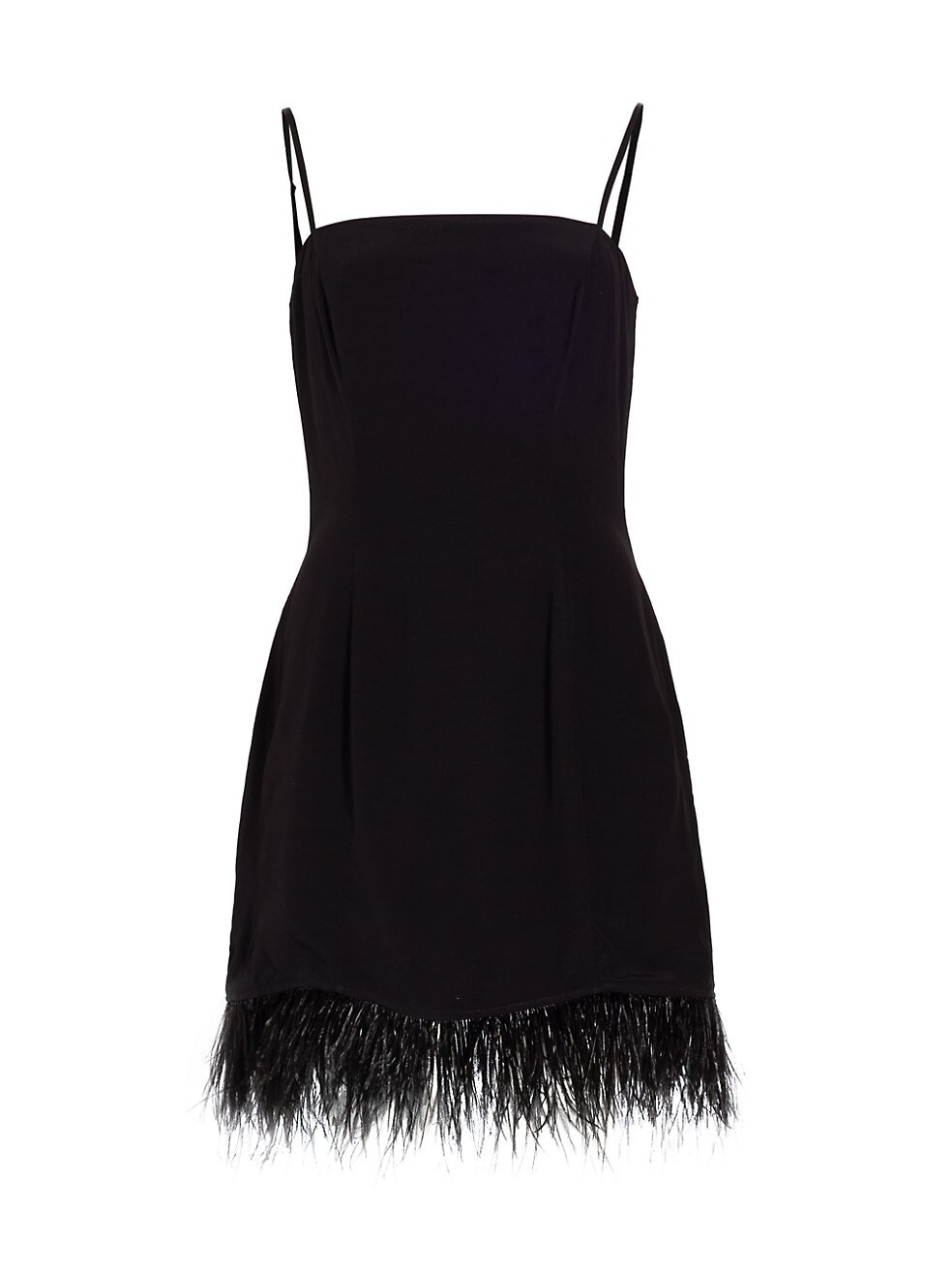 Mia Feather-Trimmed Minidress | Saks Fifth Avenue